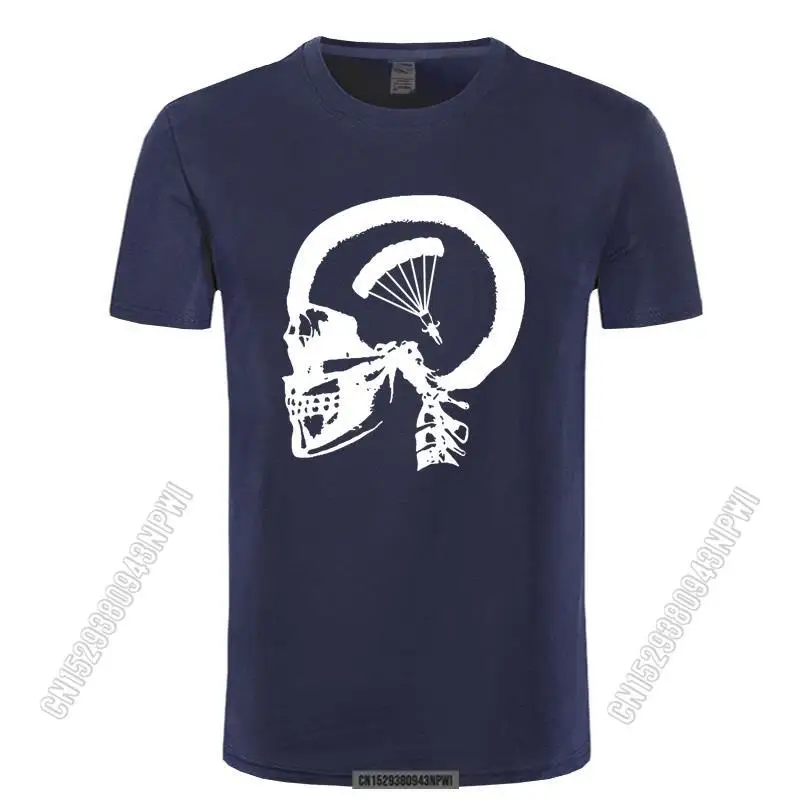 

Skydiving In My Brain - T-Shirt Short-Sleeved Cotton T Shirt Top Tee Round Neck Crazy Oversize Loose