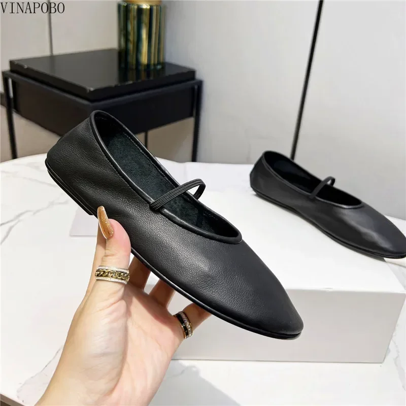 Дизайн на резинке весенне-осенние женские туфли плоской подошве танцевальная