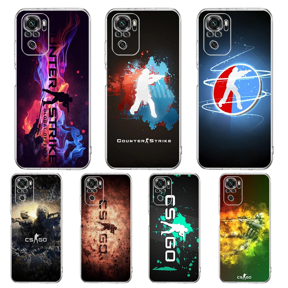 

Cs Go Logo Transparent Phone Case For Redmi K40 8A 9A 9C 7 8 8T 9 9S 10 Pro Gaming Note 11 11T 12T 10 Plus Luxury Shell Fundas