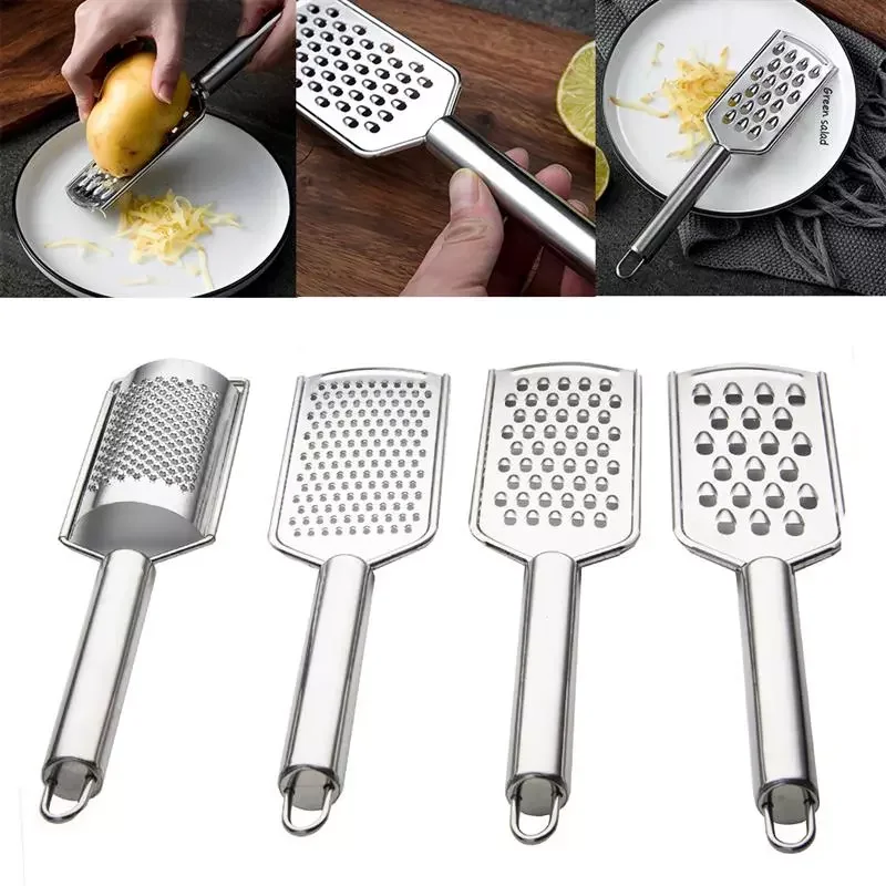 

2023NEW Steel Handheld Cheese Grater Multi-Purpose Kitchen Food Graters For Cheese Chocolate Butter Fruit Vegetable