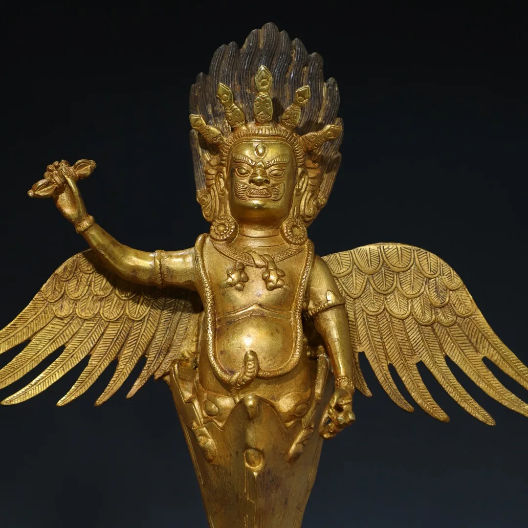 Коллекция тибетских храмов старое бронзовое позолоченное храм Будда Лэй