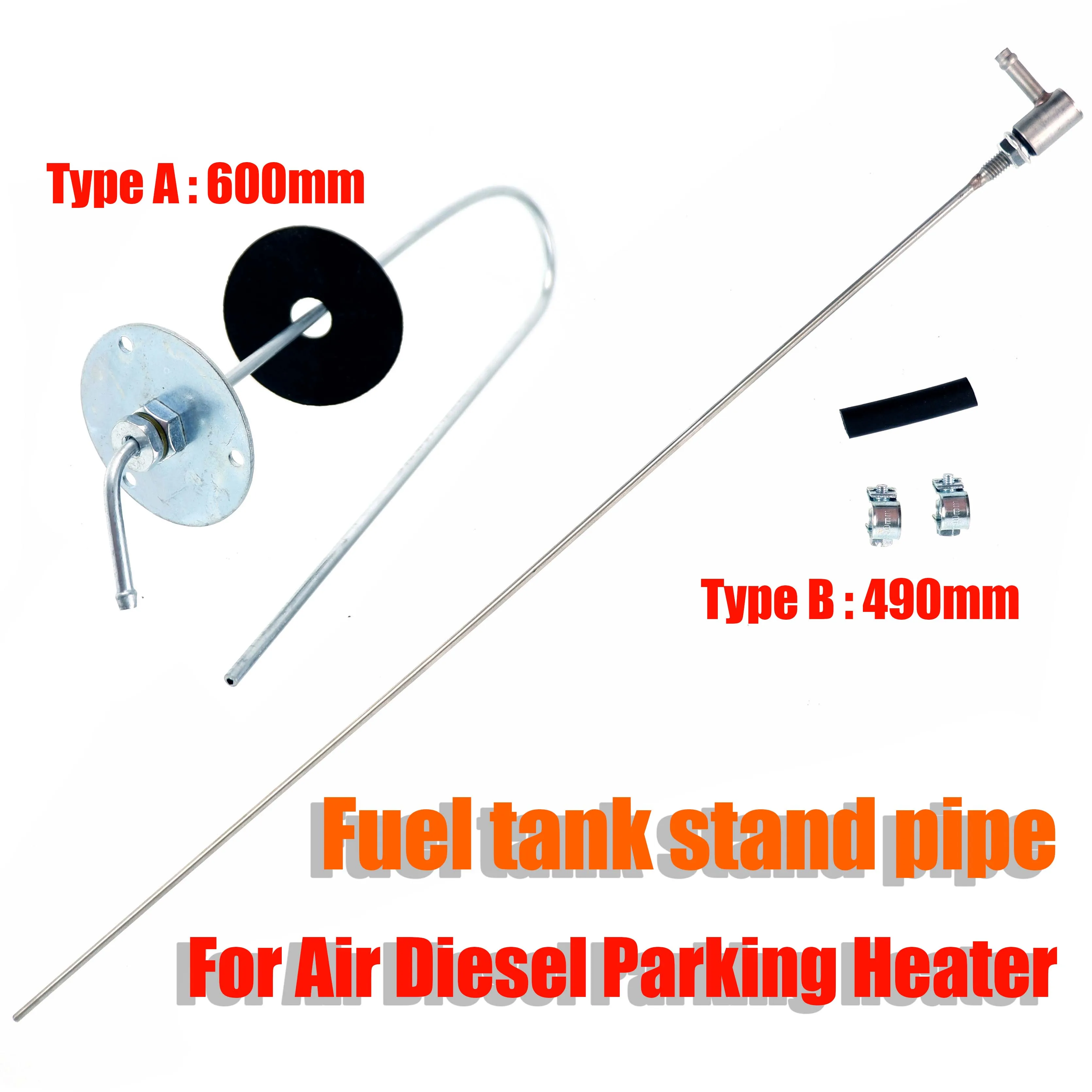 490mm 600mm Air Diesel Parking Heater Oil Extractor Fuel Tank Sender Standpipe Pipe Low Set For Webasto Eberspacher Heaters