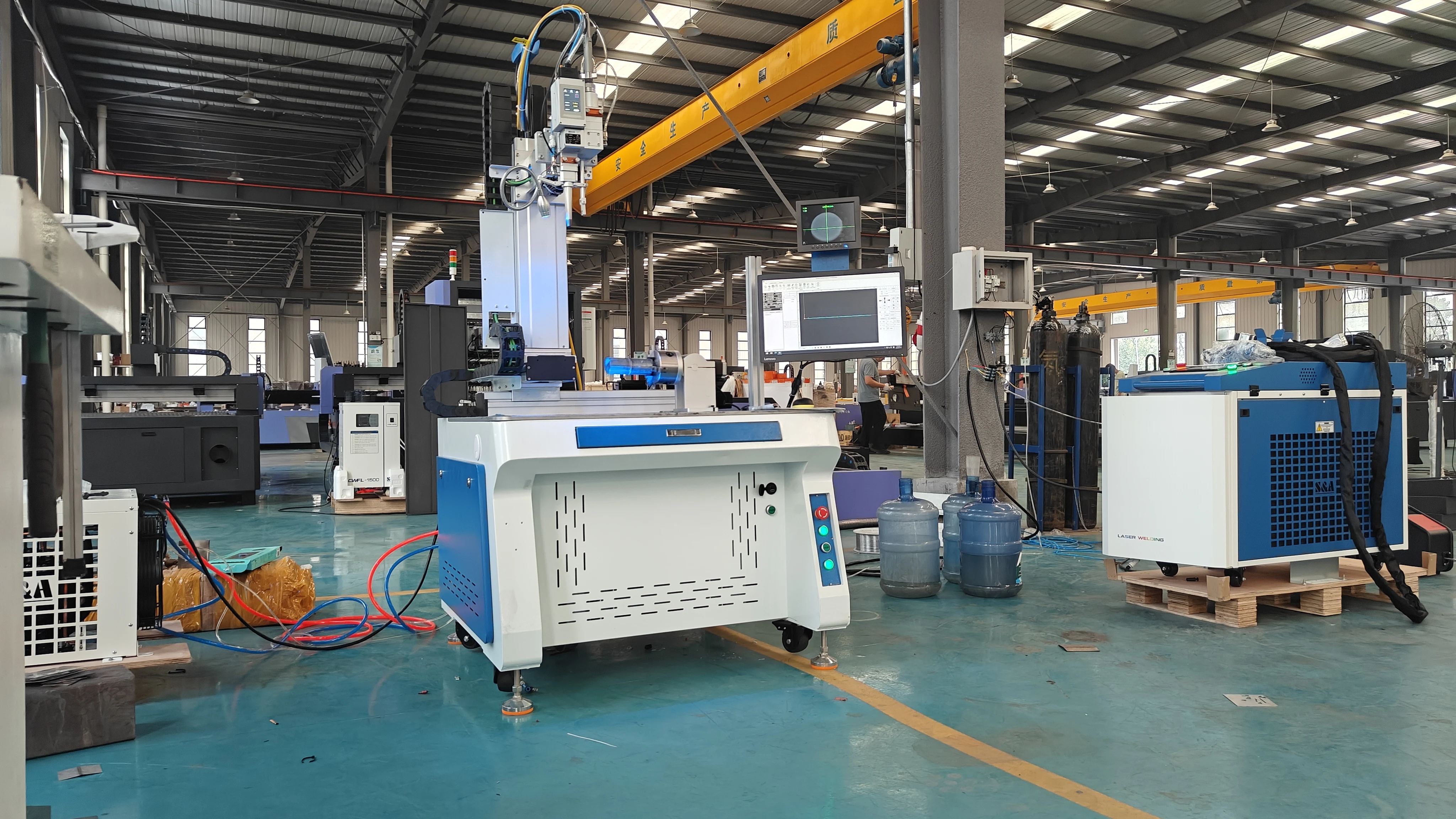 QCW оптическое волокно автоматический лазерный аппарат для точечной сварки