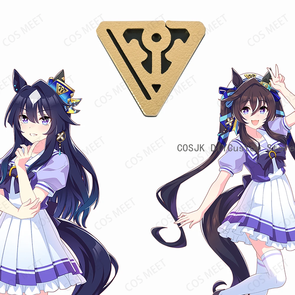 Фото Аниме Uma Musume Pretty Derby Verxina Vivlos, значок для косплея, головные уборы, серьги, Хэллоуин, карнавал, конвенция, реквизит для 3D-печати №3