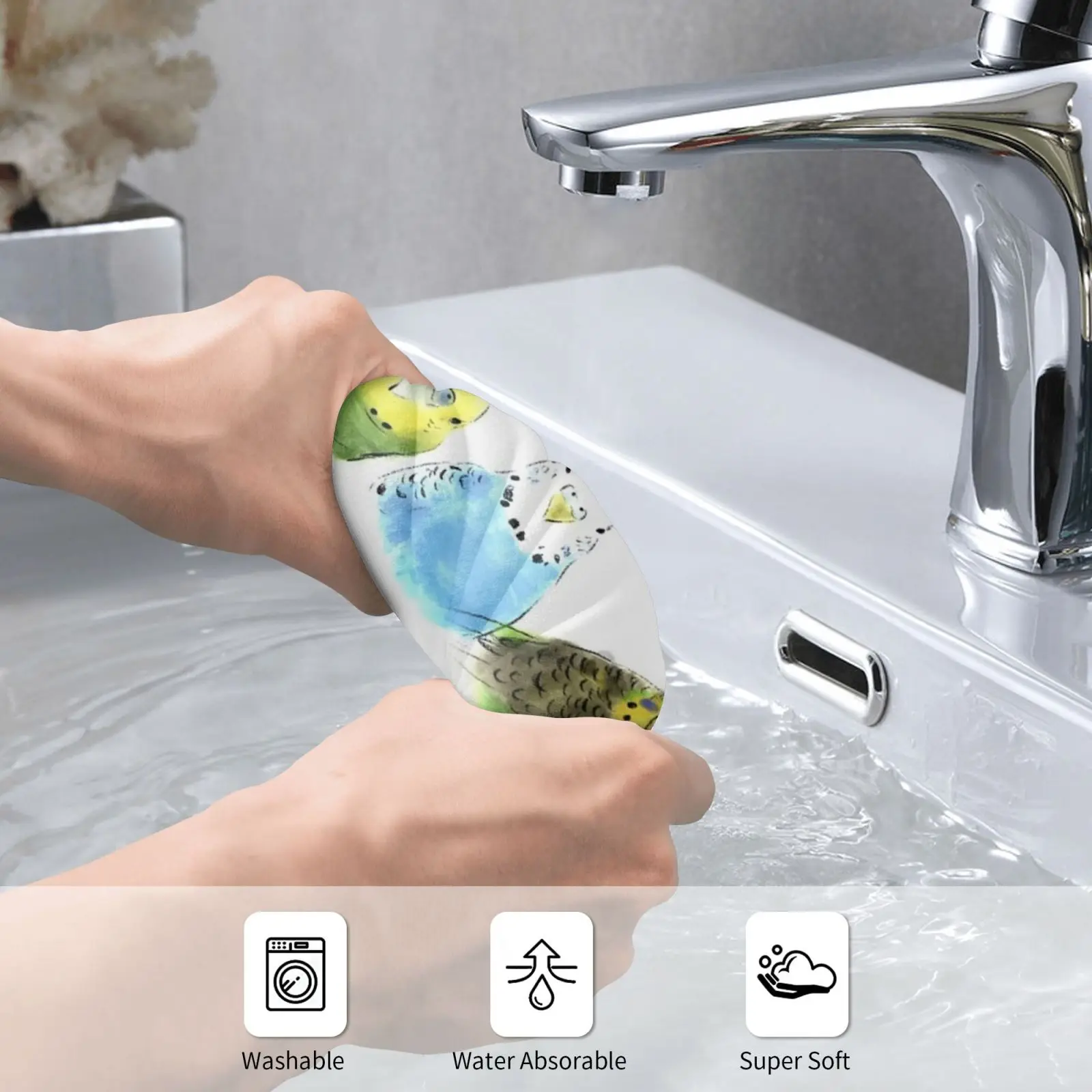 Банное полотенце Budgie на заказ банное Wellensittich Papagei Sittich Птица Попугай Loro попугай