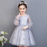 the new childrens flower girl dress emcee performs in the catwalk dress piano performance fairy dress ballet dress