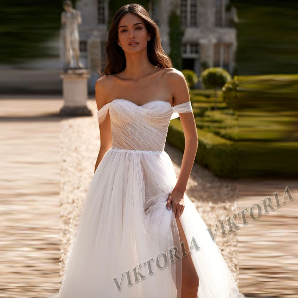 

Платье женское свадебное ТРАПЕЦИЕВИДНОЕ с открытыми плечами и аппликацией