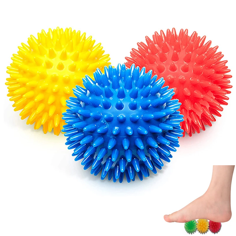 

1.8inch Fidget Toy Rubber Luminous Spiky Massage Ball Muscle Football Back Relax Antistress Toy for Children and Adults