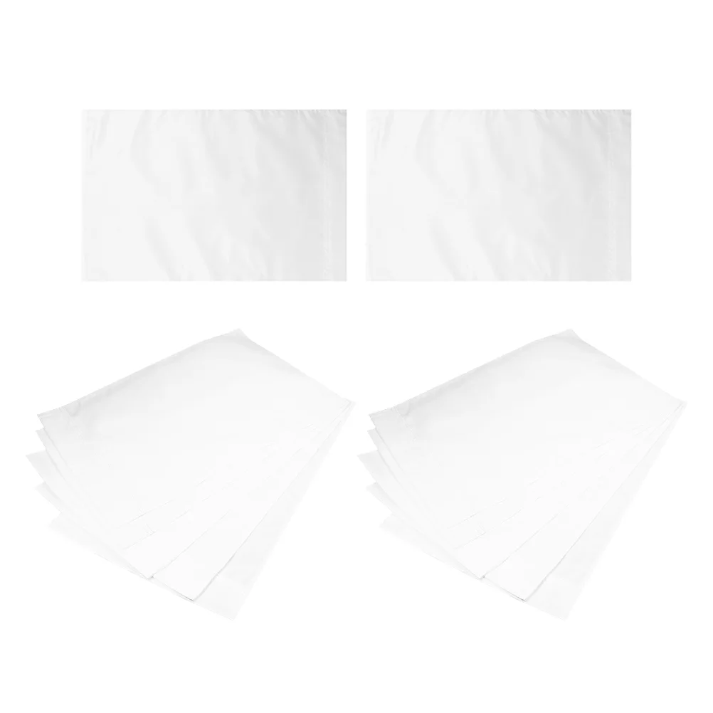 

12 Pcs White Banner Blank Garden Flag DIY Patio Ordinary Outdoor Flags Making Decors Banners