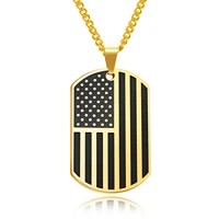 creative american style flag military tag pendant