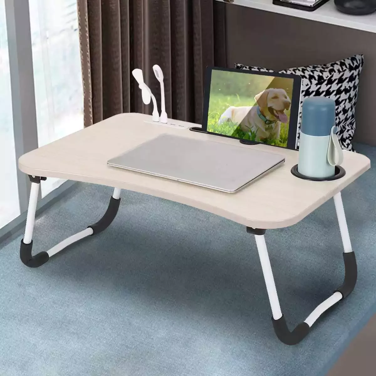 Деревянный столик для ноутбука складная подставка-держатель стол учебы