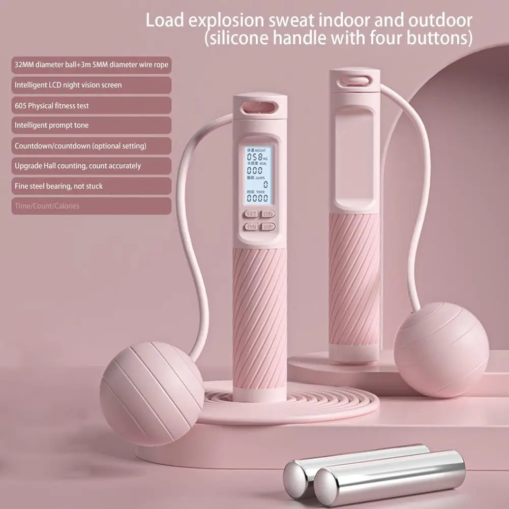 

Rope Smart Cordless Workout Jump Crossfit Gym Jump Adjustable Rope Exercise Gym Skipping Fitness For Counting Cordless Fitness