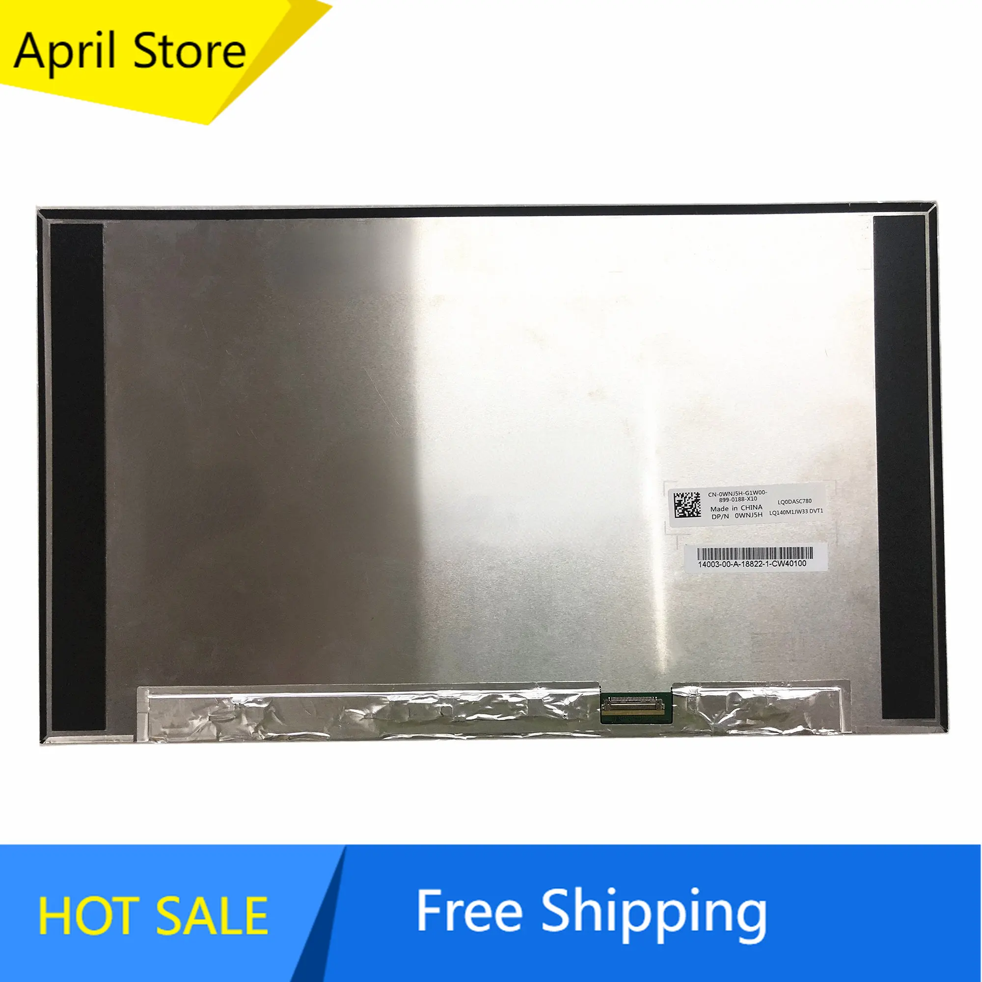 

ЖК-экран для ноутбука LQ0DASC778 LQ140M1JW33 DVT1 14,0 дюйма, панель дисплея DP/N 0WNJ5H 1920*1080