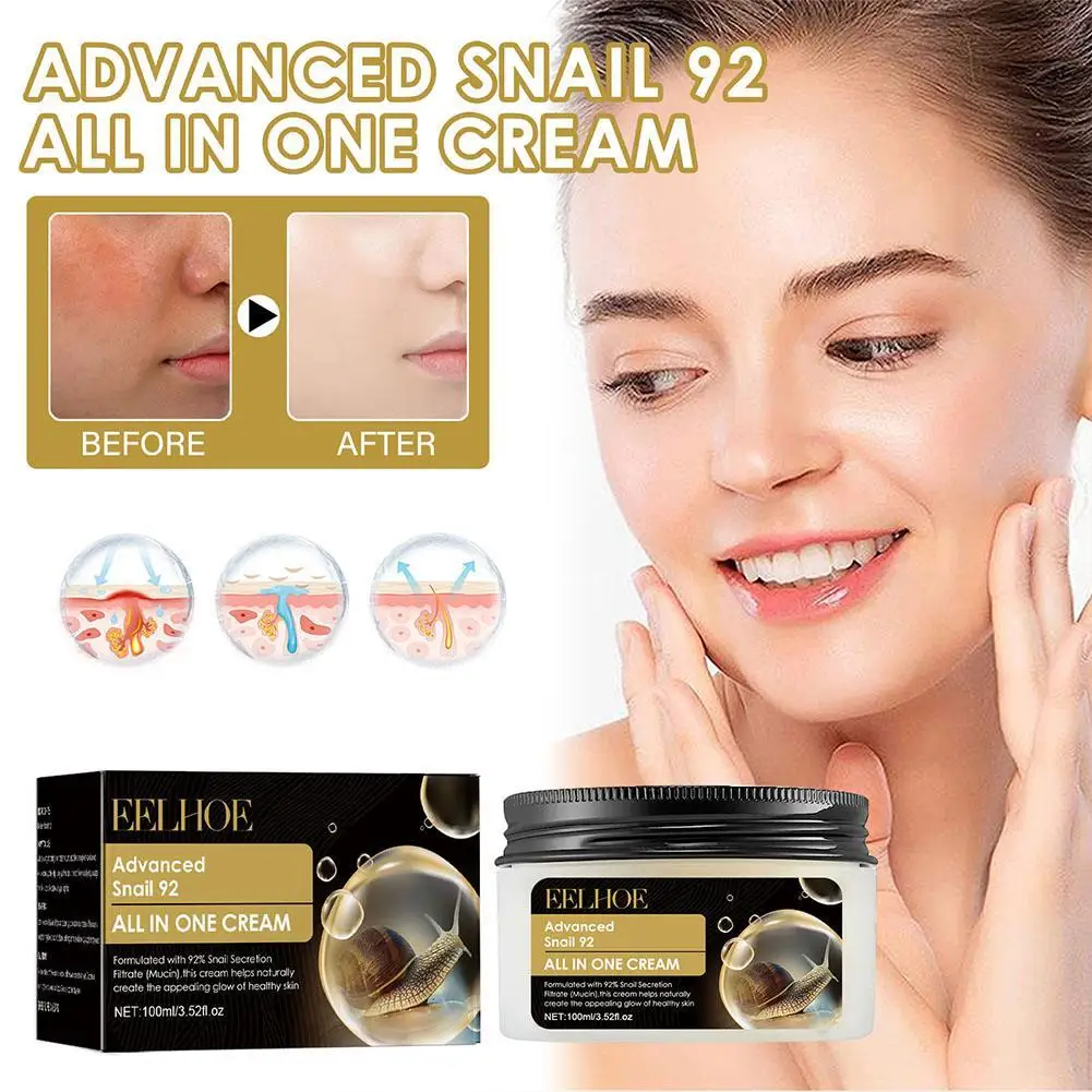 

Advanced Snail 92 All In One Cream Secretion Filtrate Power Repair All In One Cream Brightening Facial Cream Korean Skincare