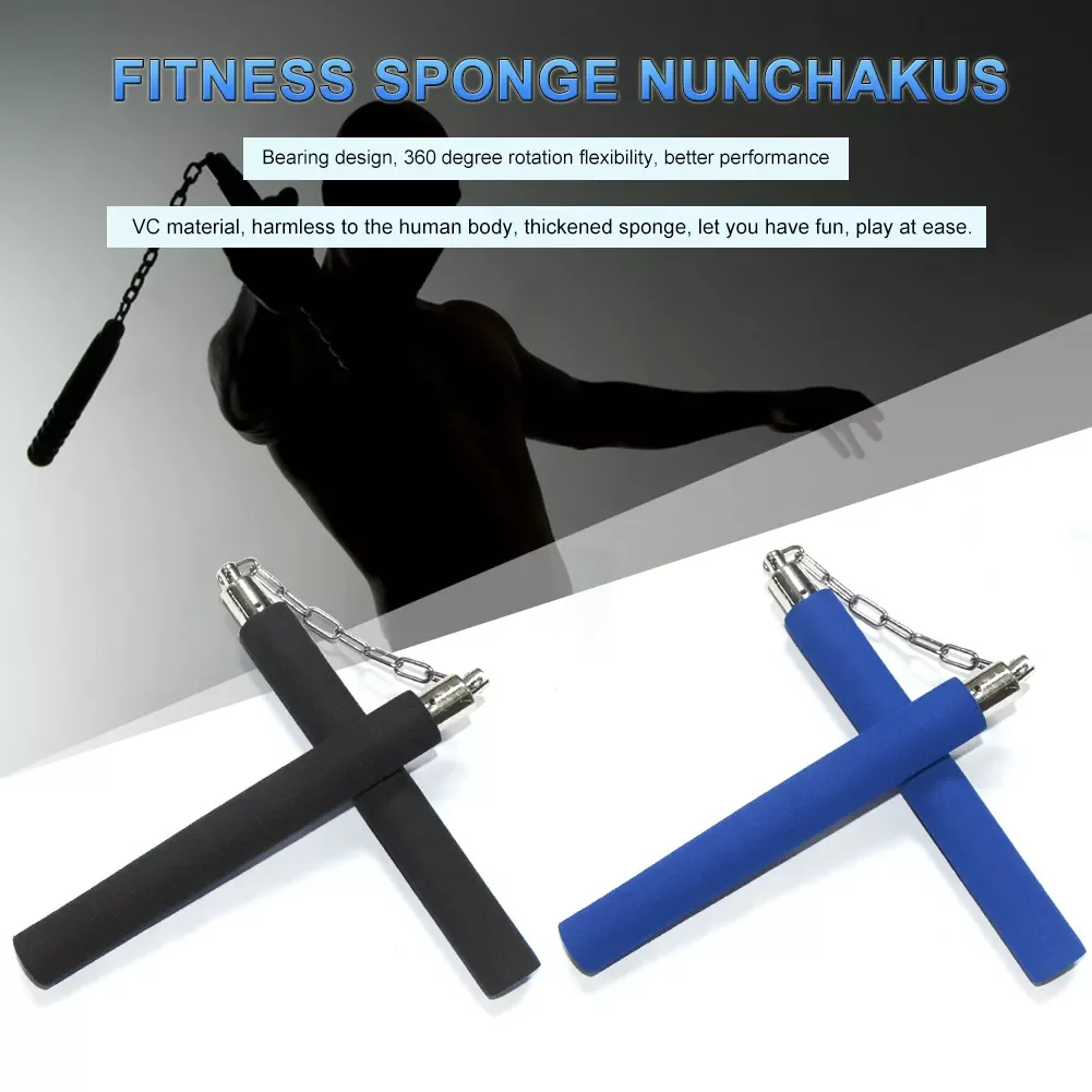 

Sponge Safety Fitness Nunchaku Kung Fu Practice Training Stick Children Adults Chinese Martial Arts Equipment