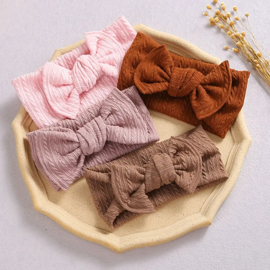

Baby Girl Headband Children Elastic Hair Bands Cable Knit Baby Headbands Children's Hair Tiara Toddler Turban Girls Headwear