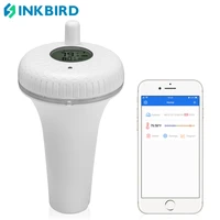 inkbird bluetooth pool thermometer ipx7 waterproof floating water thermometer 2 years historical data storage for swimming pool