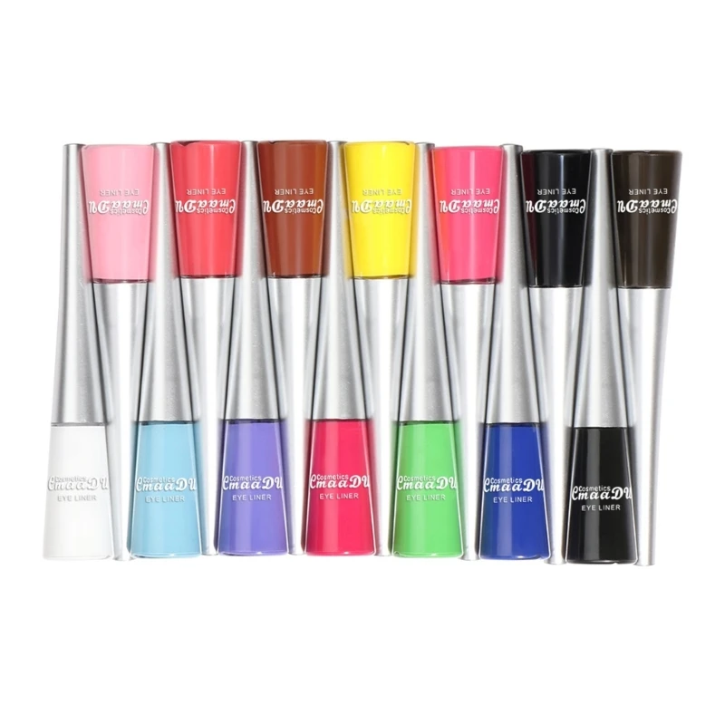 

14 Color Matte Liquid Eyeliner Set Colorful Eye Liners Womens Waterproof Long-lasting Eyeliner Pencil Eyes Makeup Kits E1YF