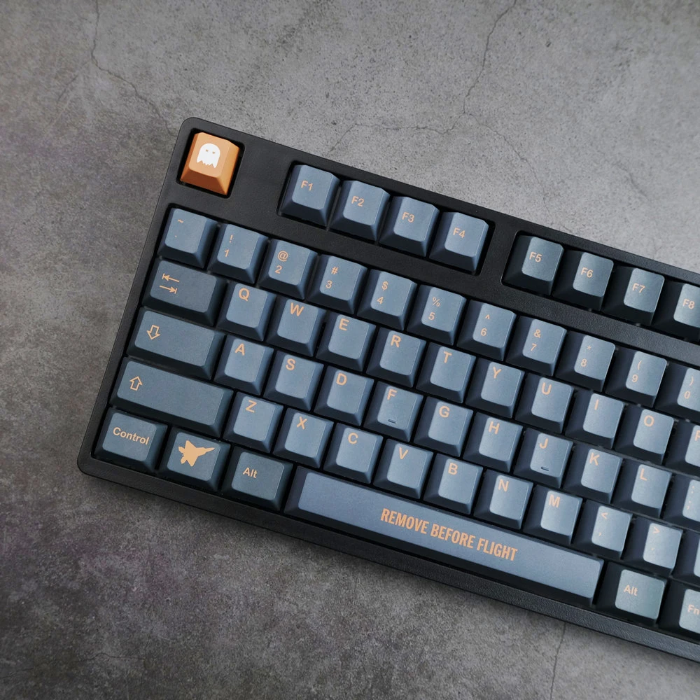 

140 Keys GMK Stealth Keycaps PBT Dye Sublimation Cherry Profiles Keycaps For MX Switch IK75 NJ80 GK61 C64 Mechanical Keyboard