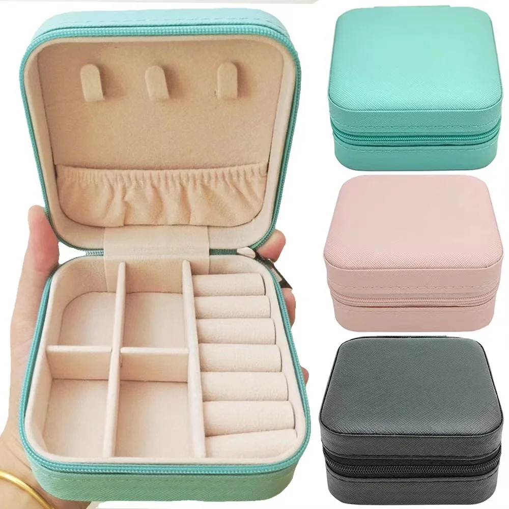 

Портативная шкатулка для ювелирных украшений, дорожный органайзер для ювелирных изделий, кожаная шкатулка для хранения серег, ожерелий, колец, ювелирных изделий Joyero