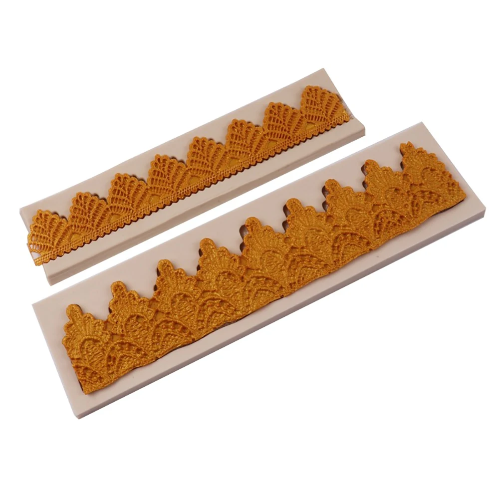 

Fondant Knitting Line Lace Silicone Mold Dry Pace Cake Surrounding Decoration Baking Mold Crown Cake Mold