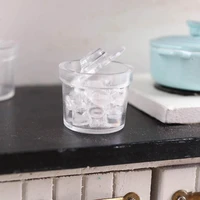 lovely store easily decoration miniature accessory clear jar mini dollhouse jar dollhouse glass pot 3pcs