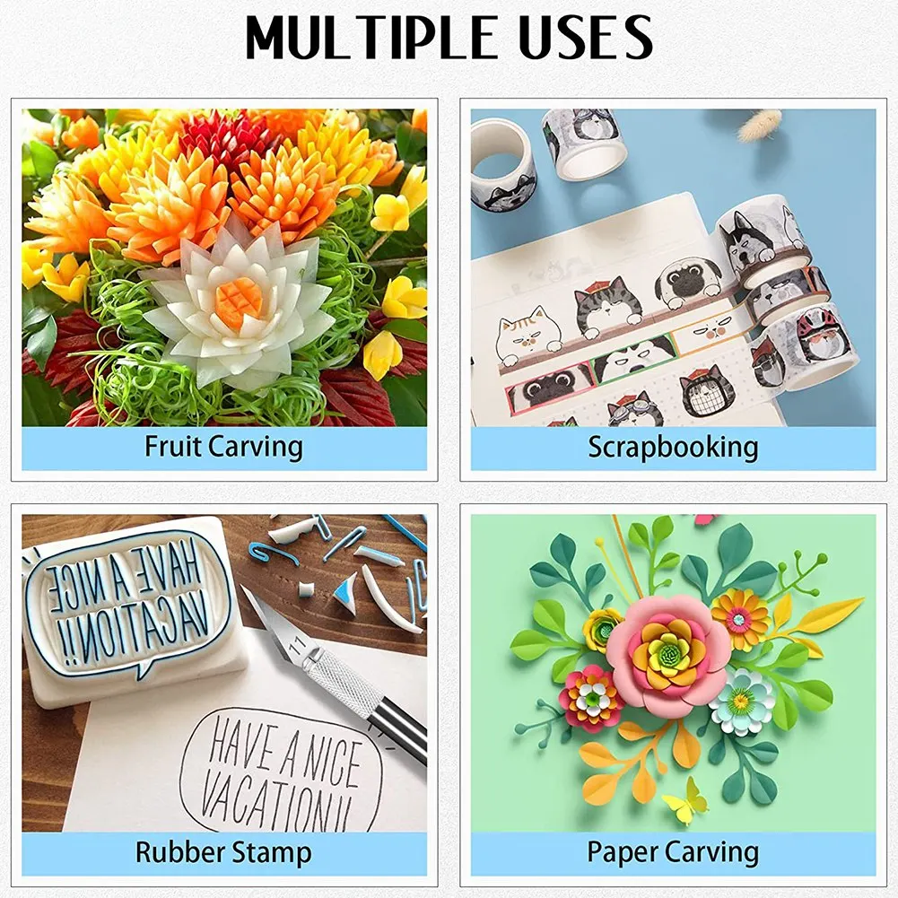 Набор высокоточных ножей с лезвиями и линейкой 64 шт.