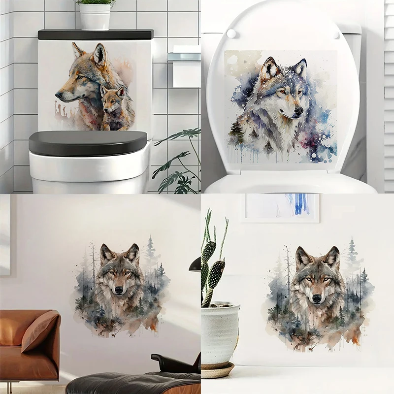 Крутые наклейки на стену Timberwolves сиденье для унитаза вход в спальню гостиную