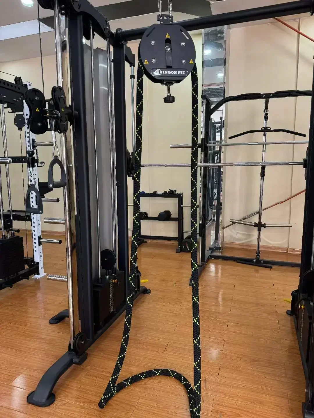 Лучшие дешевые вращающиеся тренажеры для тяги веревки Машины PS05 Jingon Fitness