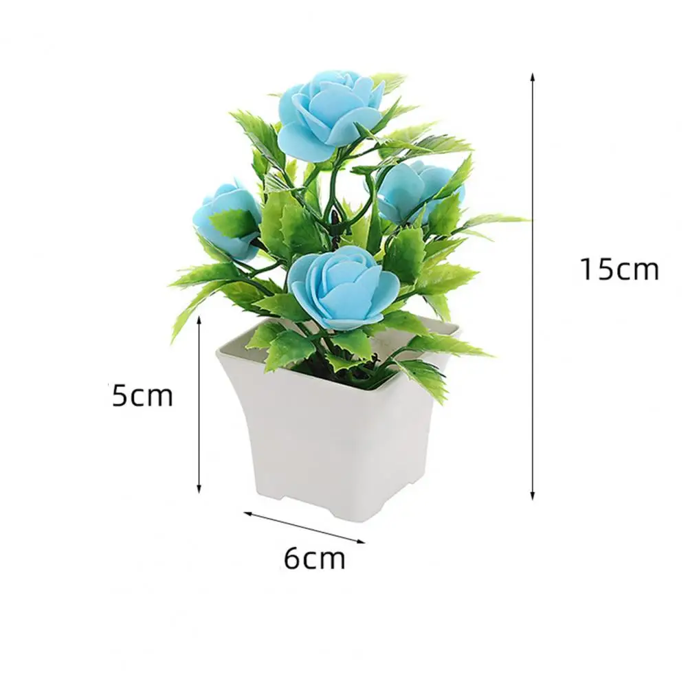 Искусственное растение в горшках реалистичные искусственные розы бонсай