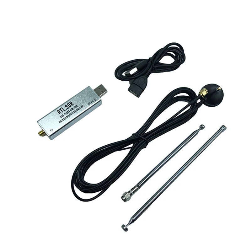 

RTL-SDR Receiver 0.1Mhz-1.7Ghz TCXO Software Defined High Stability Radio Receiver Noise Rreduction SDR RTL2832U R820T2