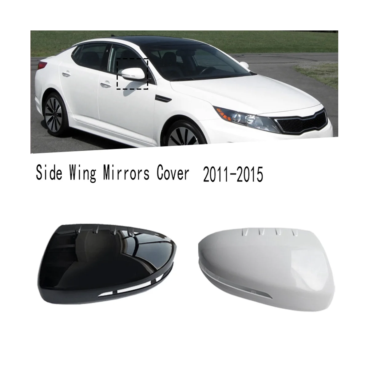 

Белое Автомобильное зеркало заднего вида для Kia K5 2011-2015