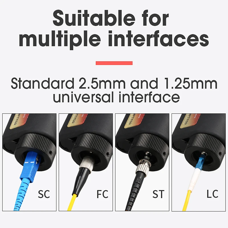 Handheld AUA-200X/400X Fiber Inspection Microscope (SMA905) 3.175mm /2.5mm(SC/FC/ST) /1.25mm(LC)