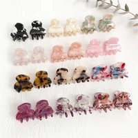 new acetate hair claw clip mini small size geometric colorful hair clips clamps ins vintage girls women accessories