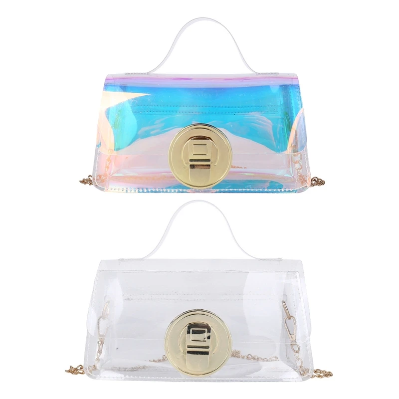 

Модная Сумка-слинг из ПВХ, прозрачная сумка через плечо, сумки через плечо, сумка для сотового телефона, летняя пляжная сумка для женщин
