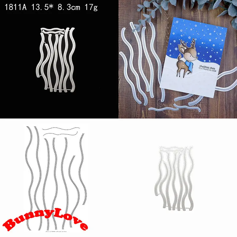 

Металлические Вырубные штампы BunnyLove, трафареты в горошек, вырезанные для рукоделия, скрапбукинга, альбома, бумаги, карт, тиснения