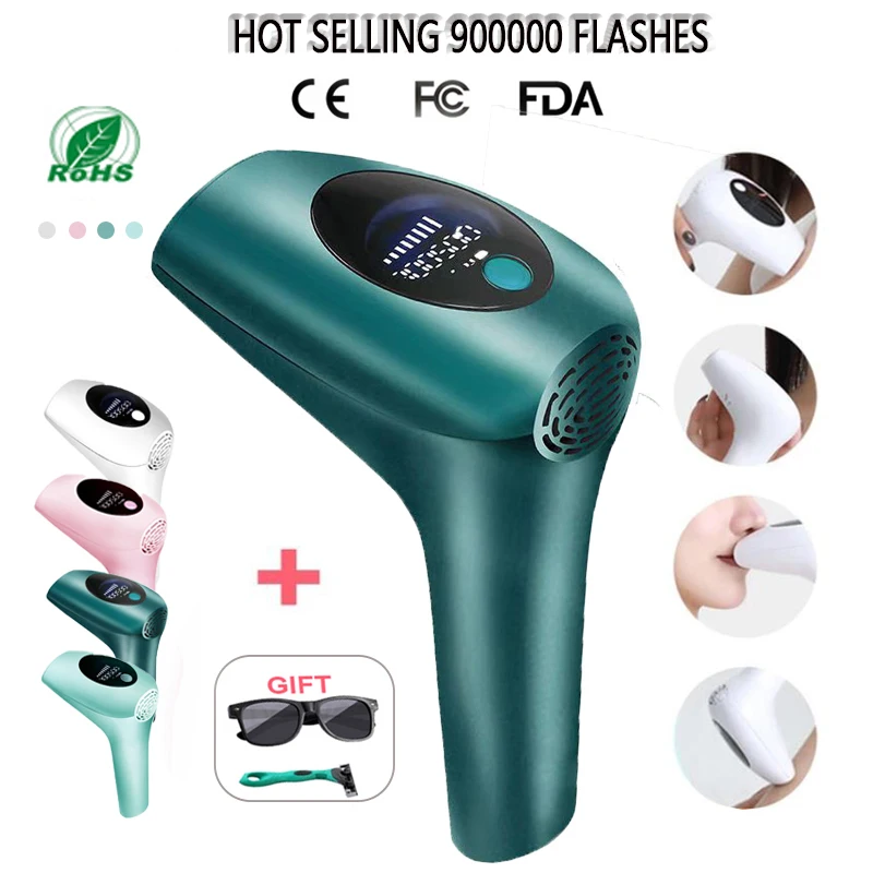 900000 flashes Laser Epilator Photoepilator LCD laser hair removal Household Device Men and Women Facial Private Parts Shaving