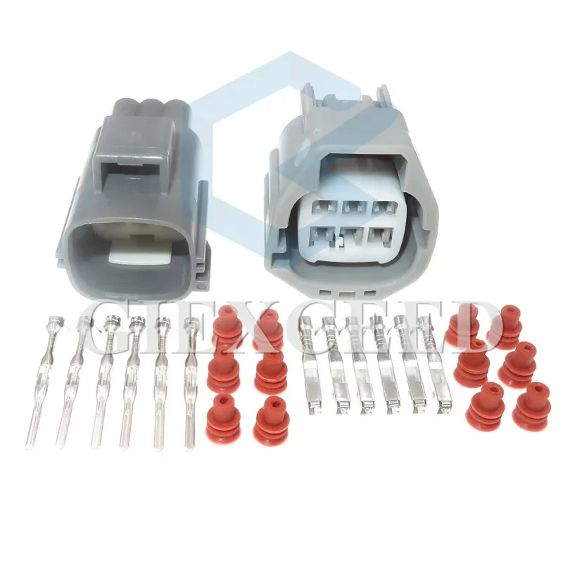 

6-контактный 7282-5553-10 7283-5553-10 Разъем электрического бензинового насоса в сборе переменного тока Водонепроницаемый электронный топливный насос в сборе Проводные розетки