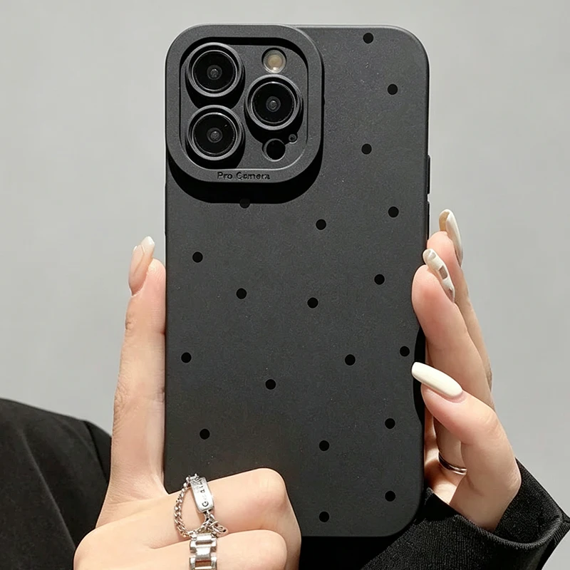 Толстый противоударный чехол для телефона с принтом в горошек для Xiaomi Redmi 13 12 12C 13C 14C Redmi Note 14 13 12 Pro Plus 12S (art.: 3920dbfee4ccc) - 3920dbfee4ccc