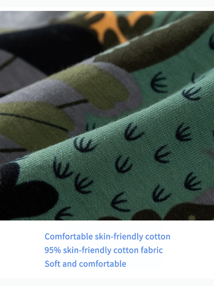 4Pcs/Lot Men's Underwear Cotton Boyshort Breathable Youth Sexy Print Personality Boxers Shorts.