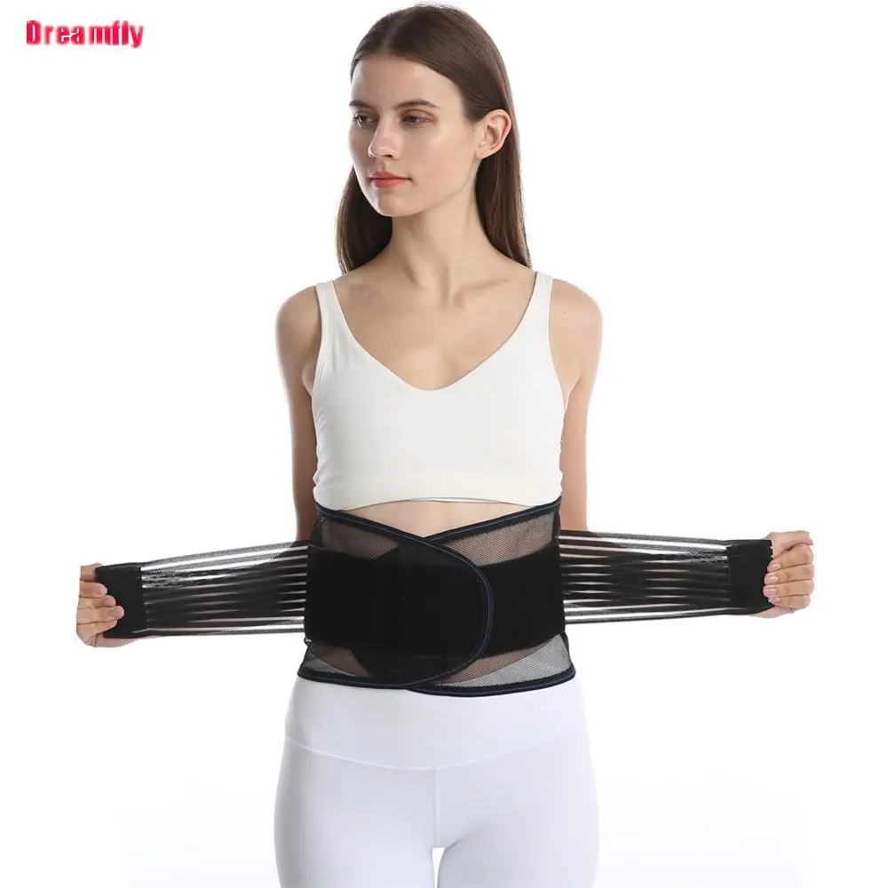 

Double Pull Back Lumbar Support Belt Waist Orthopedic Corset Plus Spine Decompression Waist Trainer Brace Back Pain Relief