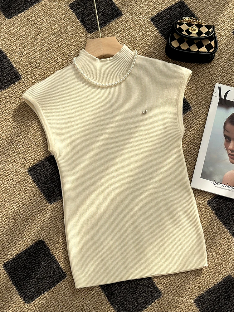 Футболка женская трикотажная в стиле ретро модный элегантный универсальный