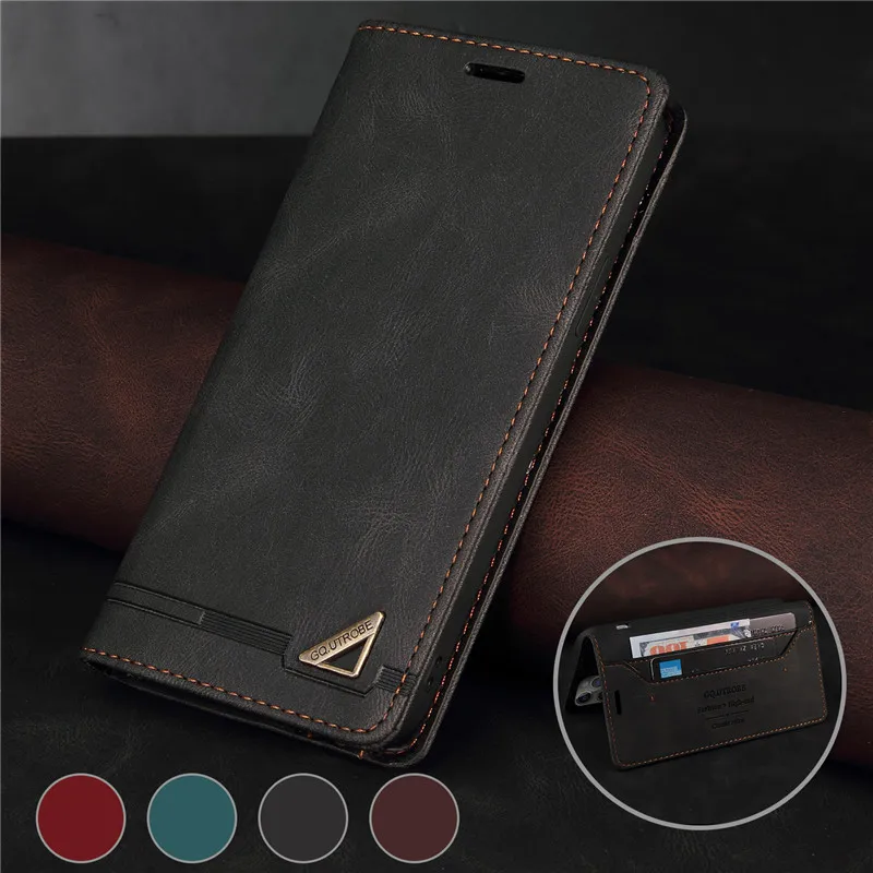 

Anti theft Wallet Phone Case For Samsung Galaxy S22 S21 S20 FE S10 S9 S8 Note 10 Plus 20 Ultra 9 8 Flip Leather Back Cover