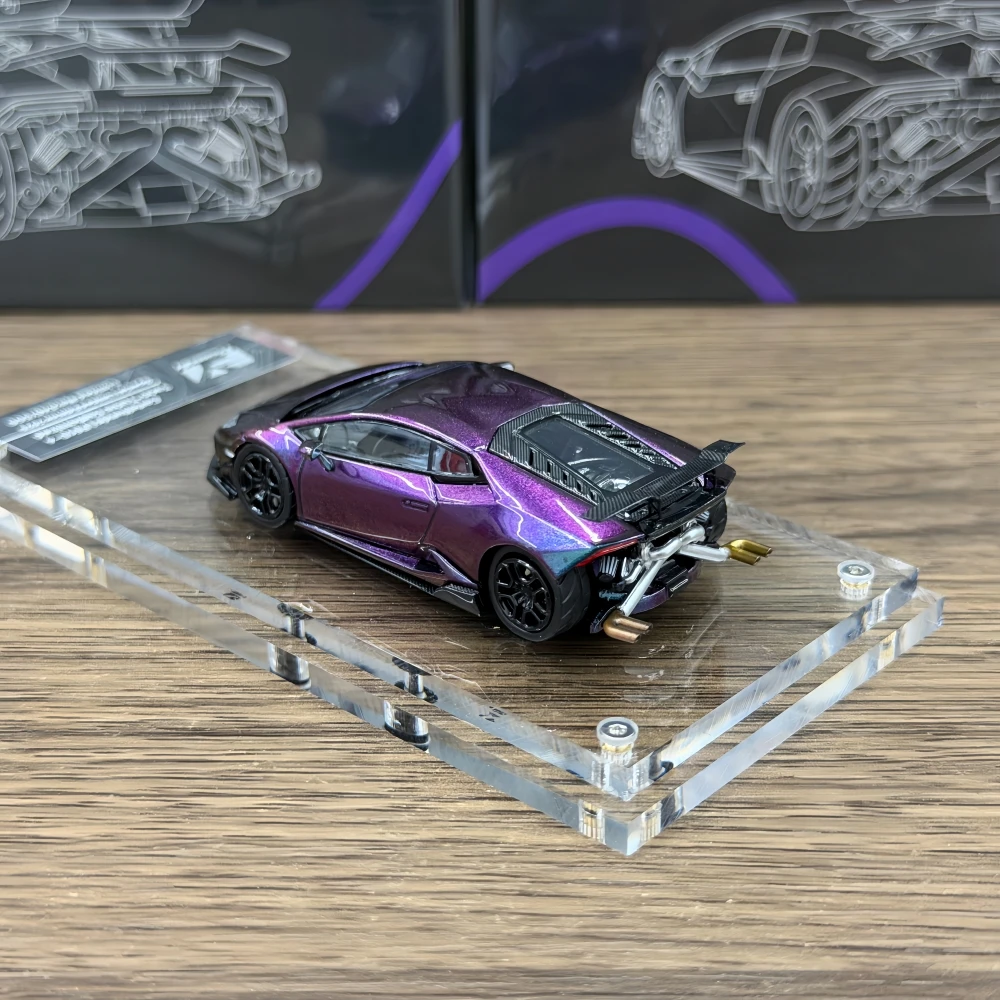 Фото Коллекционная модель автомобиля Findclassically 1:64 LP610 с экстремальной модификацией, литая под давлением №3