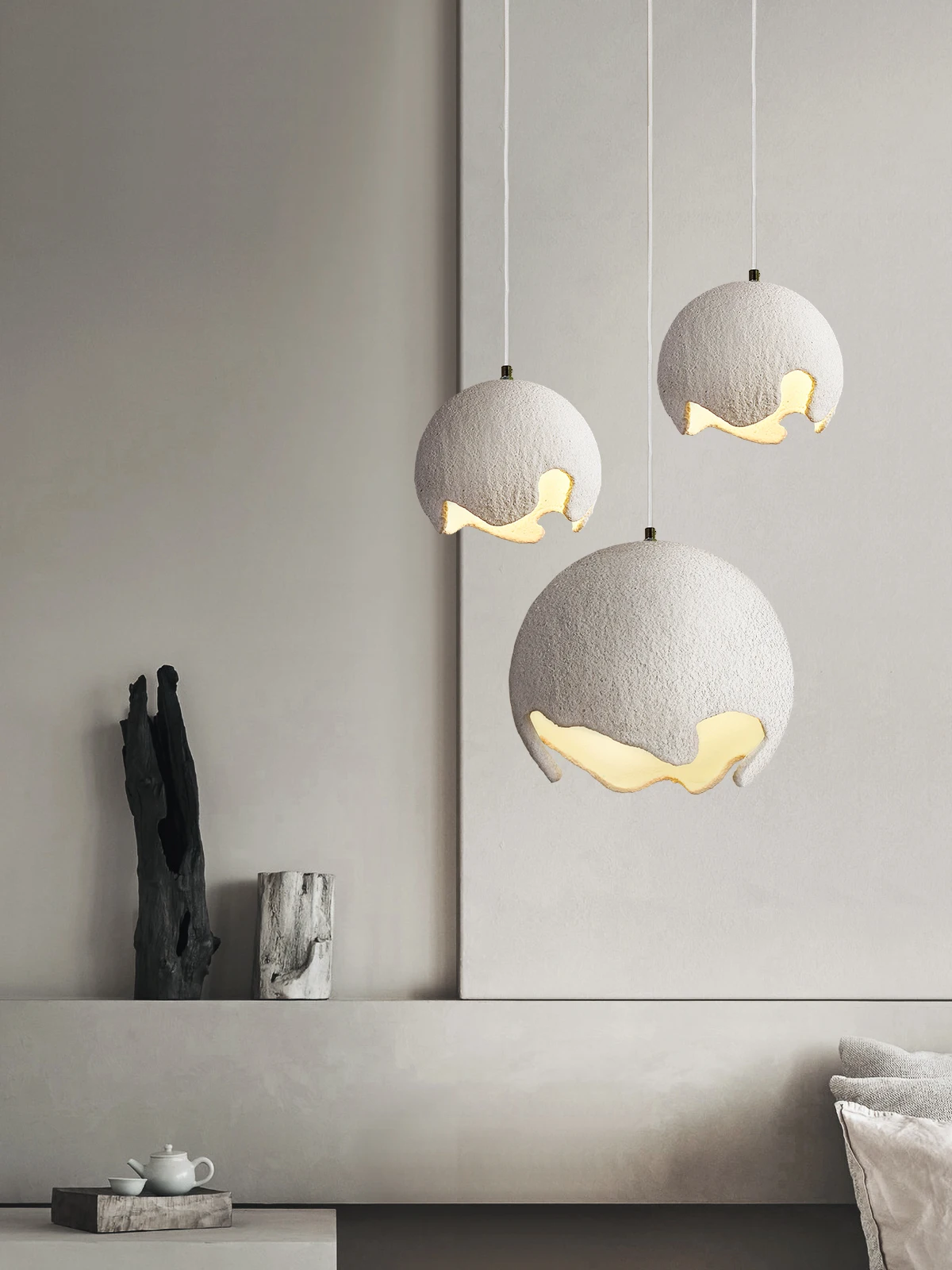 

Cool Style Chandelier Personalized Creative Designer Japanese Ins Style Bar Restaurant Nordic Modern Micro Cement