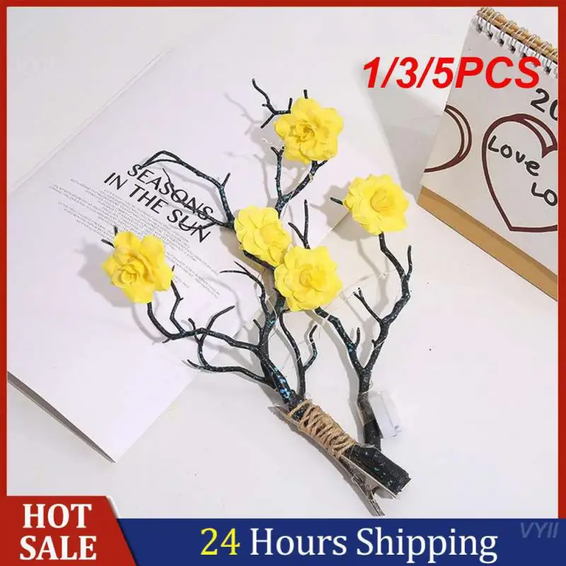 

1/3/5PCS Merry Christmas Headbands Snowflake Antler Elk Hair Band Red Decorations New Year Decor Women Classic Red Accessories