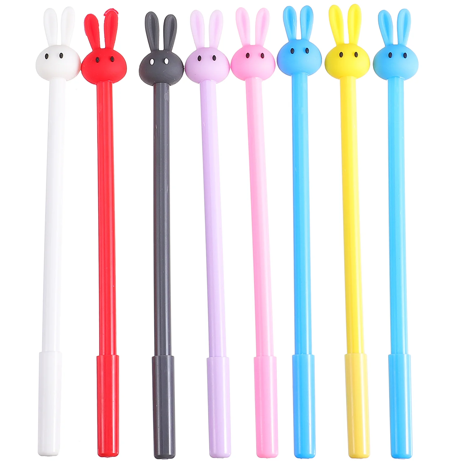 

16Pcs Cartoon Pens Long Ears Rabbit Ink Pens Lovely Student Roller Pens