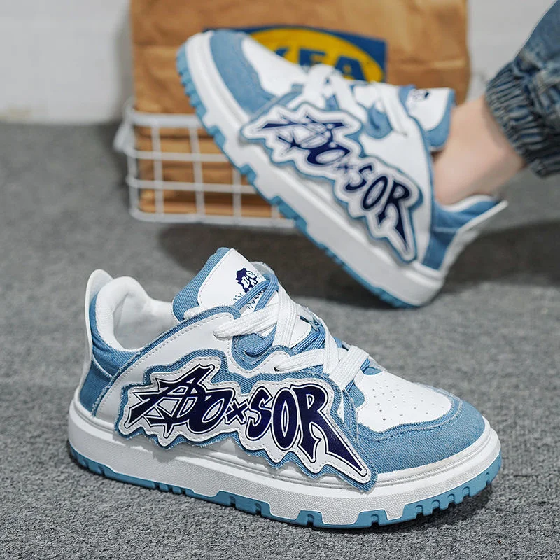 

Мужские ботинки в сеточку красного цвета, Корейская версия, универсальные тренды, Сращивание букв, ботинки для хлеба, дизайн, толстая малень...