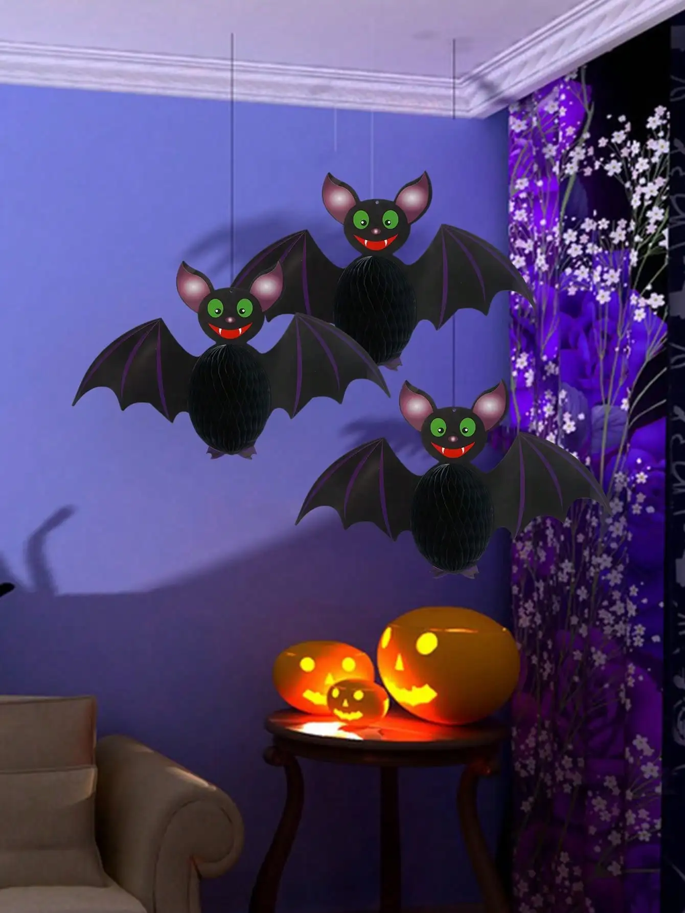 Летучая мышь для Хэллоуина, домашний декор, украшения для Хэллоуина ...