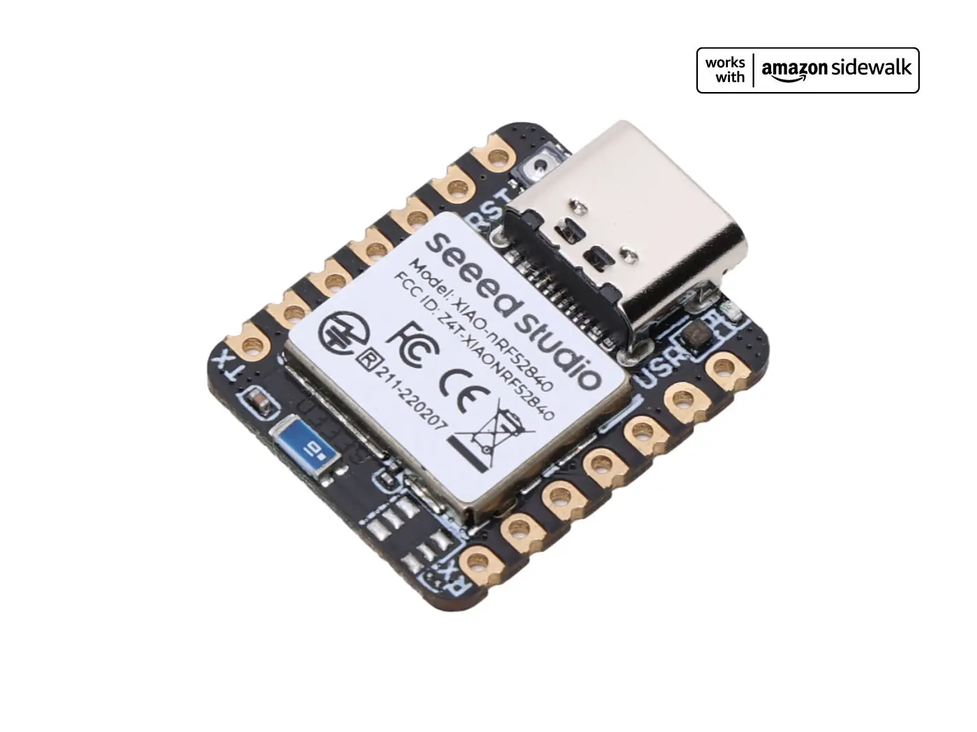 Seeed Studio XIAO BLE nRF52840-Seeeduino XIAO BLE - Поддерживает Arduino  CircuitPython - Bluetooth 5.0 с антенной (art.: 3920dcd3b055d) - 3920dcd3b055d